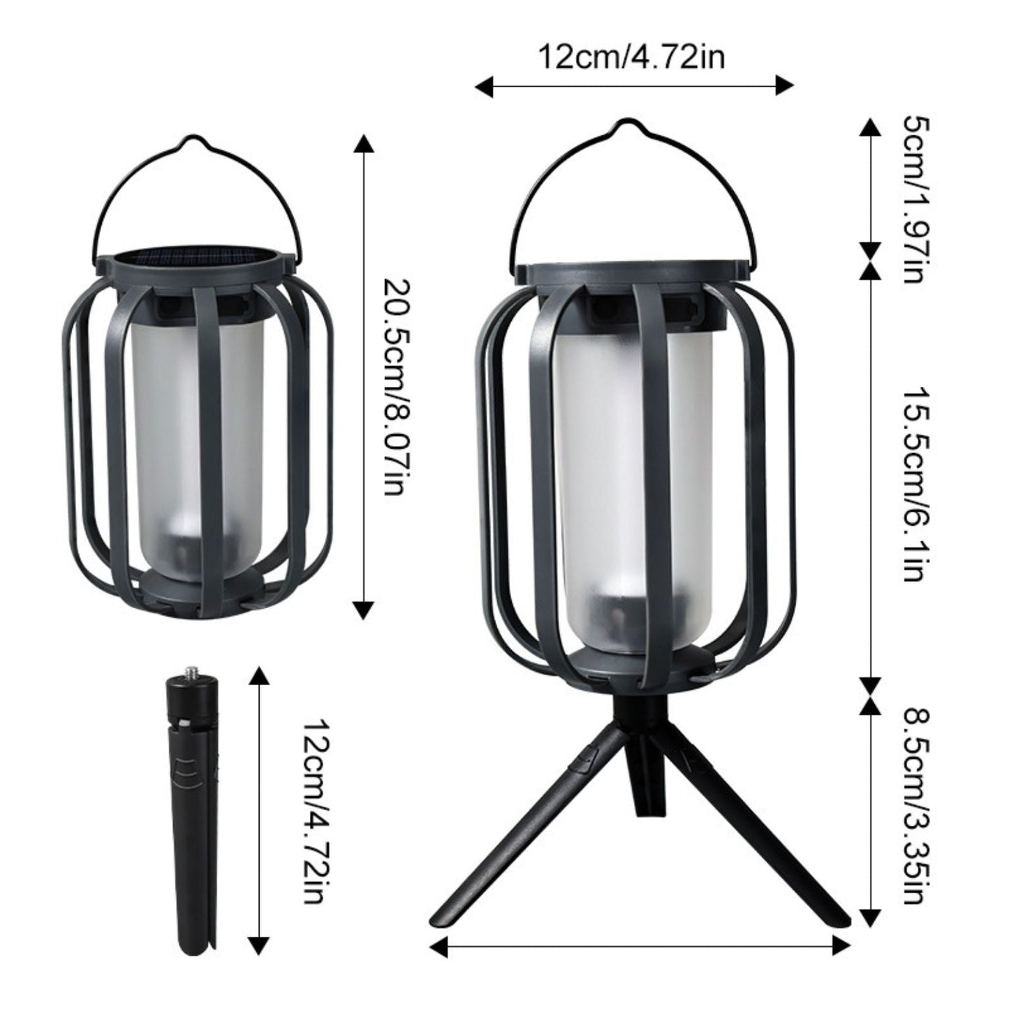 DwellGlow™ – Solar Flame Lantern