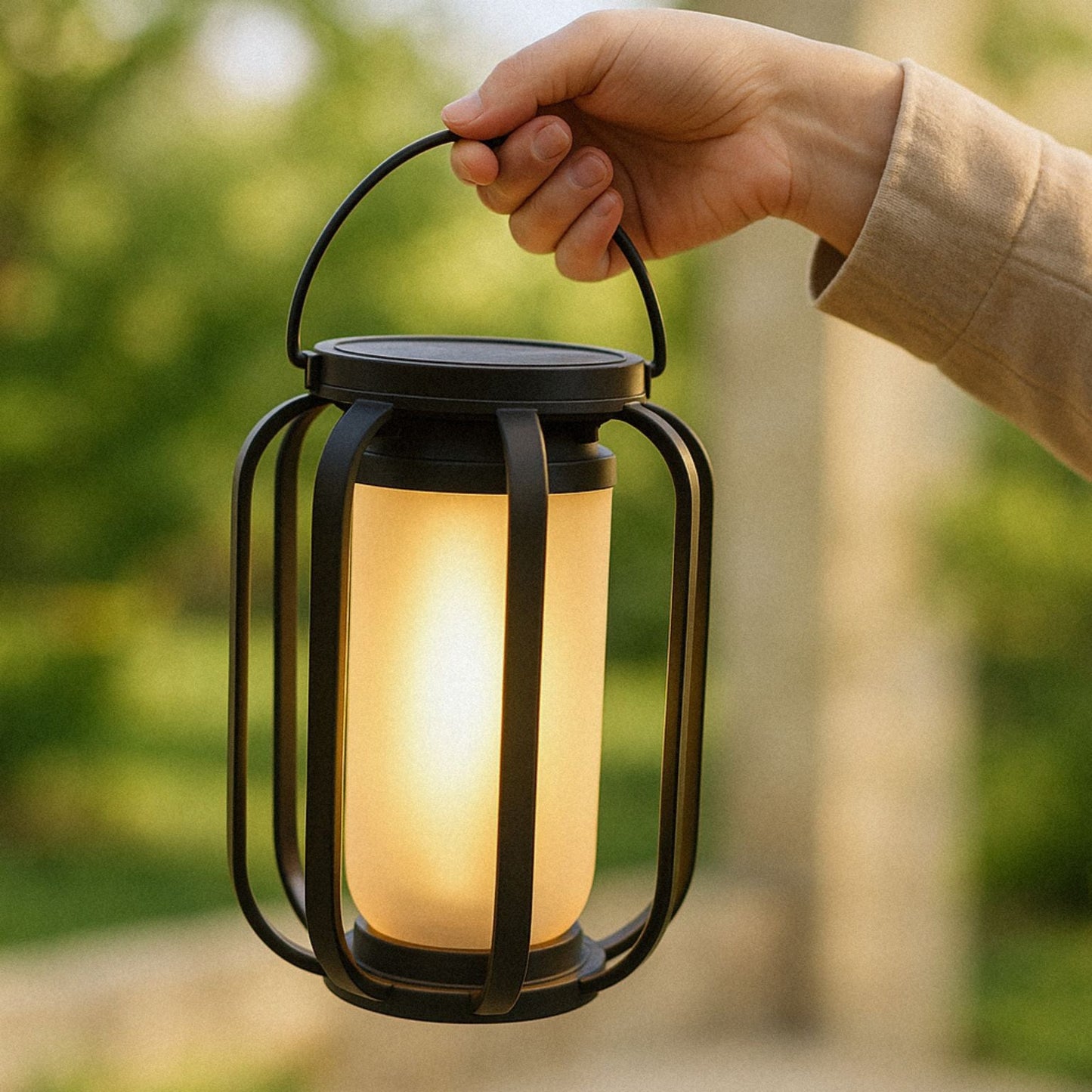 DwellGlow™ – Solar Flame Lantern