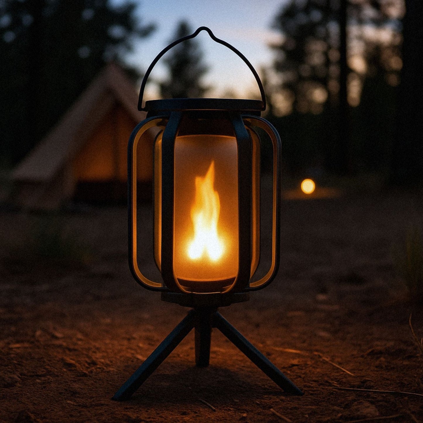 DwellGlow™ – Solar Flame Lantern