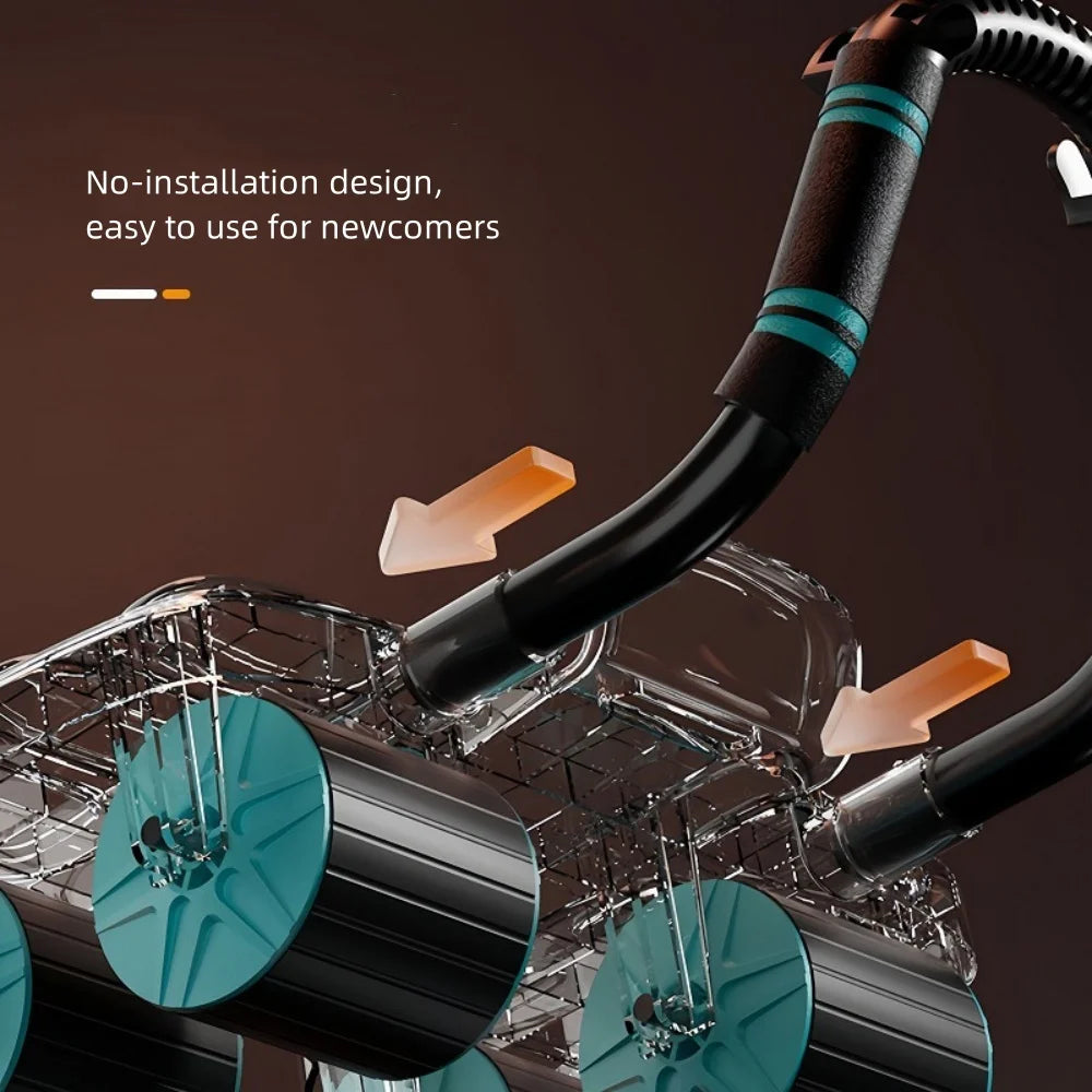 DwellWell 6-Wheel Ab Roller with Auto Rebound