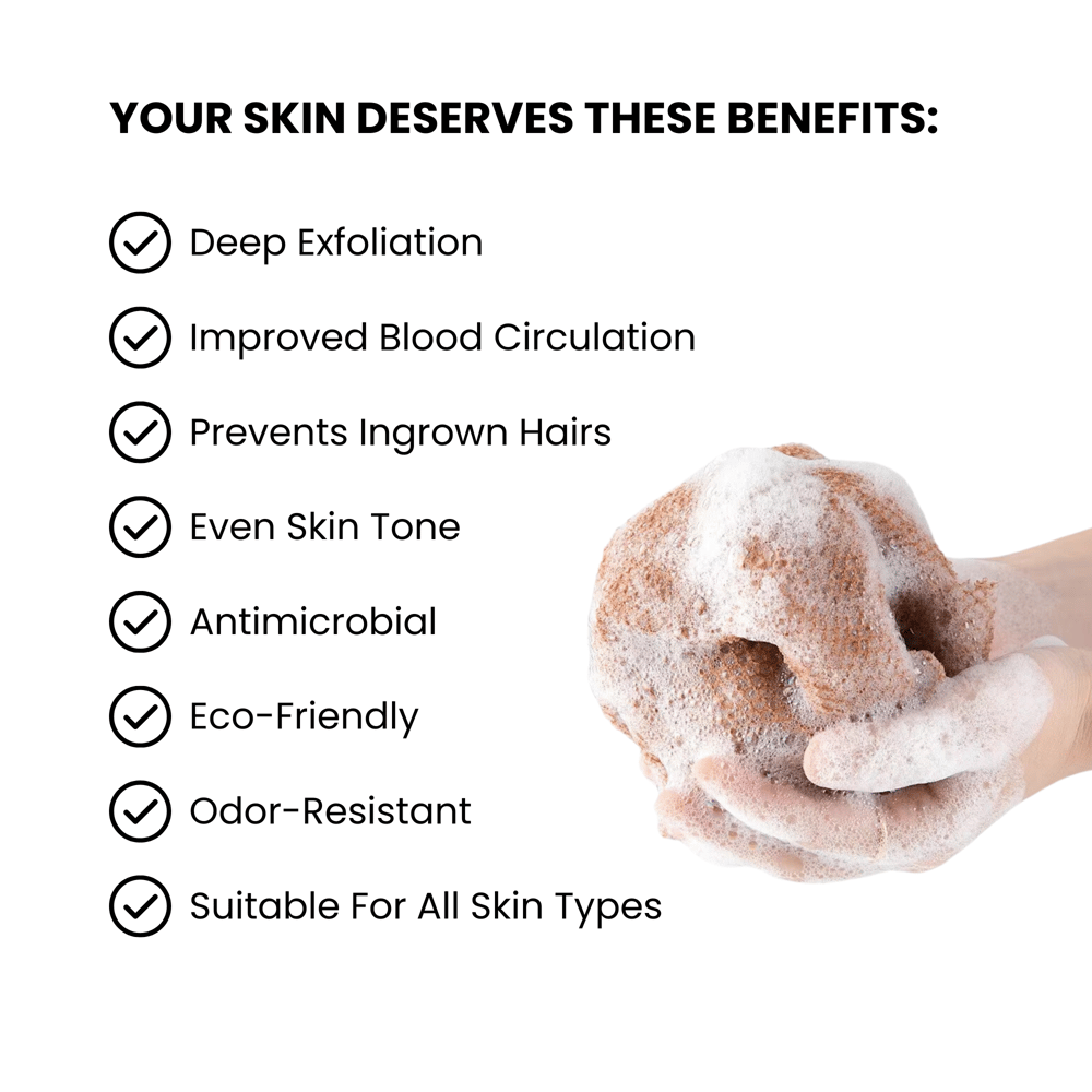 DwellWell™ Exfoli-Net — African Exfoliating Body Sponge