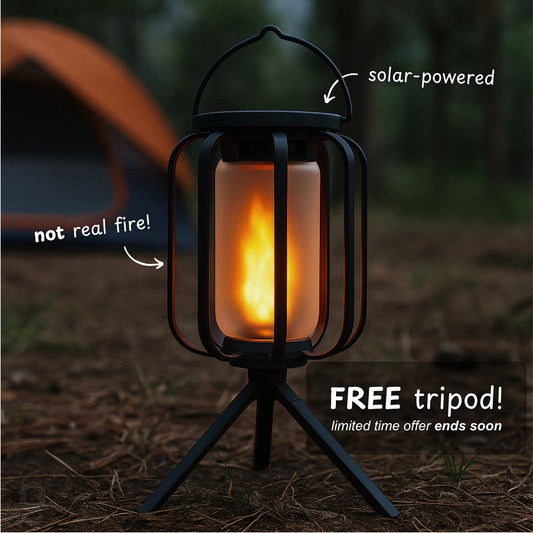 DwellGlow™ – Solar Flame Lantern
