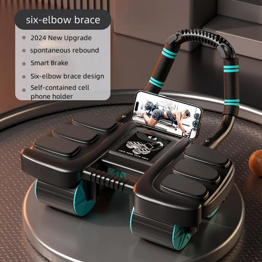 DwellWell 6-Wheel Ab Roller with Auto Rebound