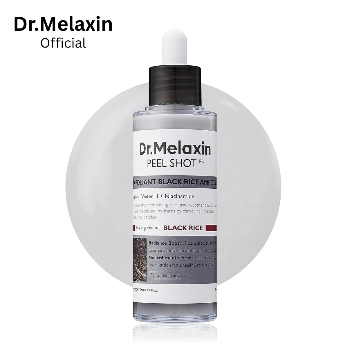 Dr. Melaxin GlowShot™ Rice Exfoliant Ampoule