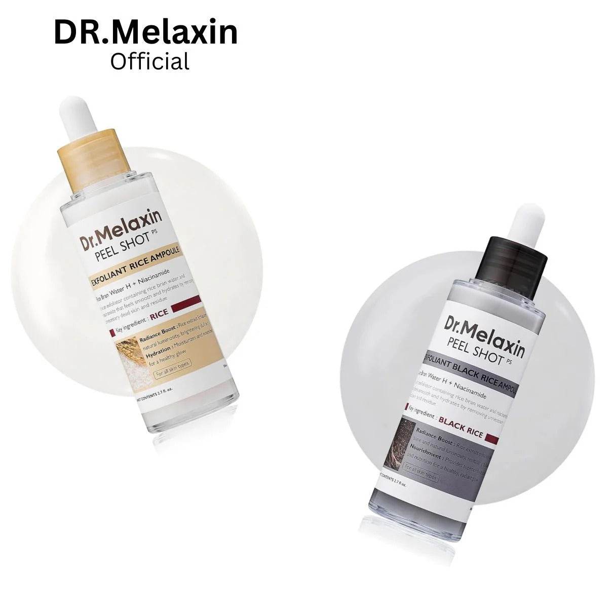 Dr. Melaxin GlowShot™ Rice Exfoliant Ampoule